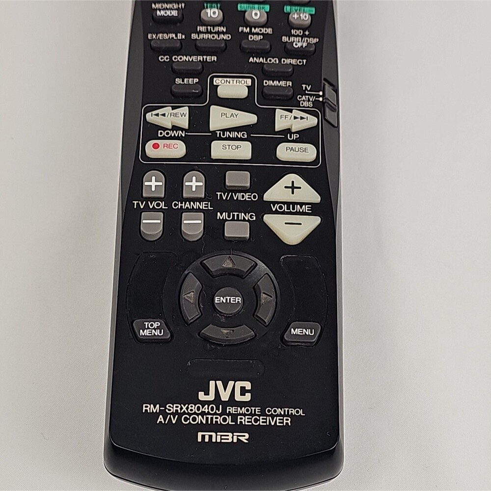 JVC RM-SRX8040J OEM A/V Receiver Remote Control RX-8040B Tested Working - Picture 2 of 9
